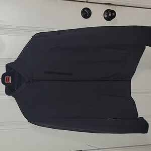 Mens DKNY Large Jacket Dark Blue Fleece Lined